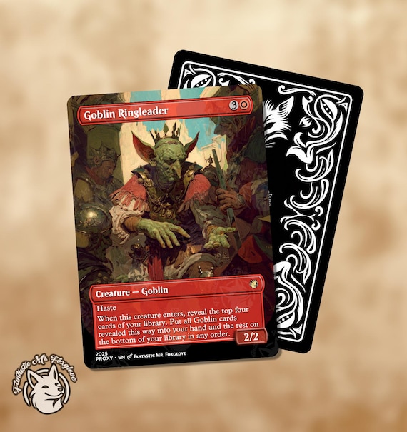 Goblin Ringleader & Goblin Piledriver | Proxy Cards - Etsy