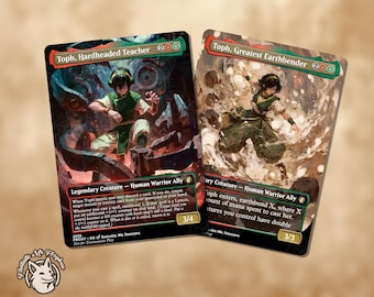 Toph, Hardheaded Teacher & Greatest Earthbender | Proxy Cards — Choose One or Both!