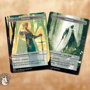 Tugendhafter Rollentoken | Stellvertretungs-Karten — Perfekt für Ellivere of the Wild Court!