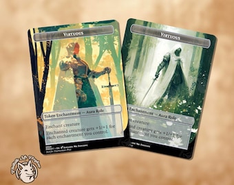 Virtuous Role Token | Proxy Cards — Perfect for Ellivere of the Wild Court!