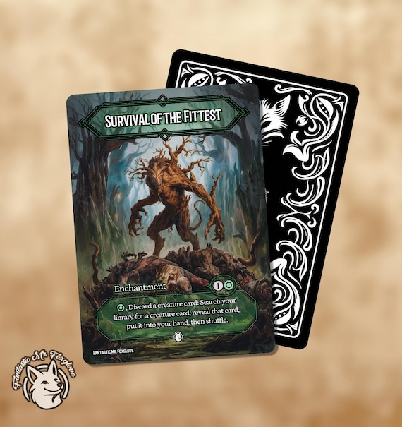 Survival of the Fittest | Proxy Card — choose Your Frame! - Etsy