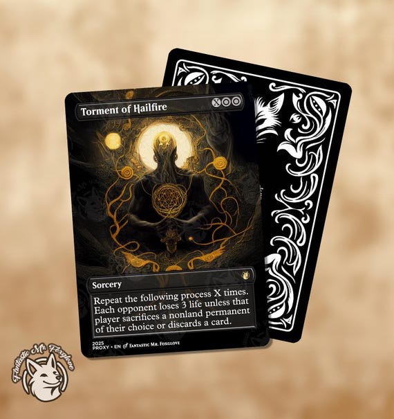 Torment of Hailfire | Custom Art Proxy Card