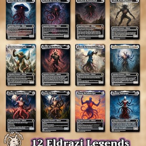 12+ Eldrazi Bundle | Up to 28 Proxy Cards! — Emrakul, Kozilek, Ulamog, Zhulodok, Ulalek, Azlask, All is Dust, Sire, Temple, Labyrinth & more