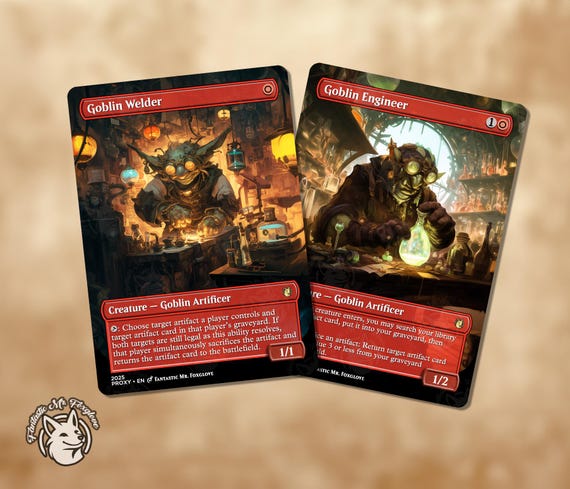 Goblin Welder & Goblin Engineer | Proxy Cards