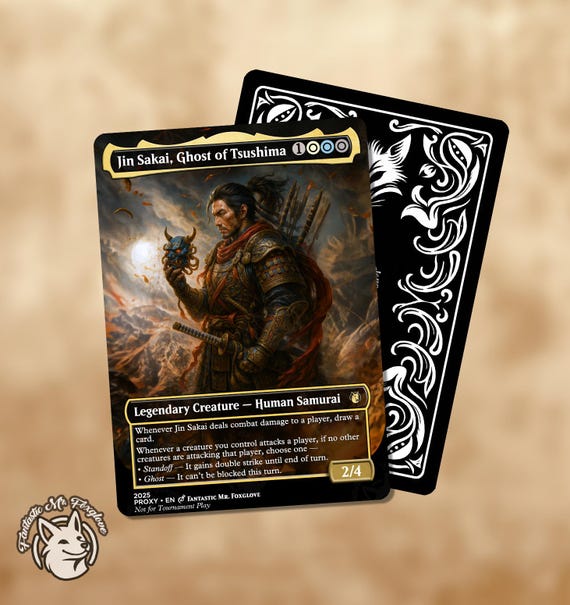 Jin Sakai, Ghost of Tsushima | Proxy Card - Etsy