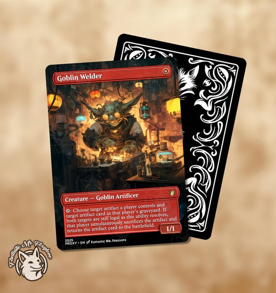 Goblin Welder & Goblin Engineer | Proxy Cards - Etsy
