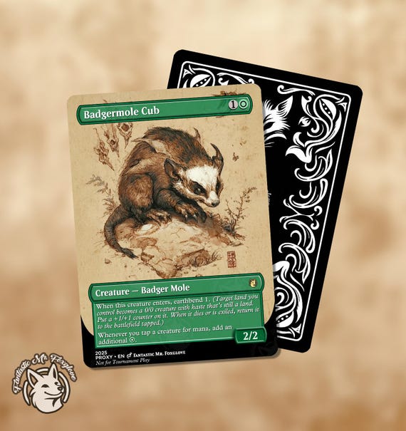 Badgermole Cub | Proxy Card - Etsy Israel