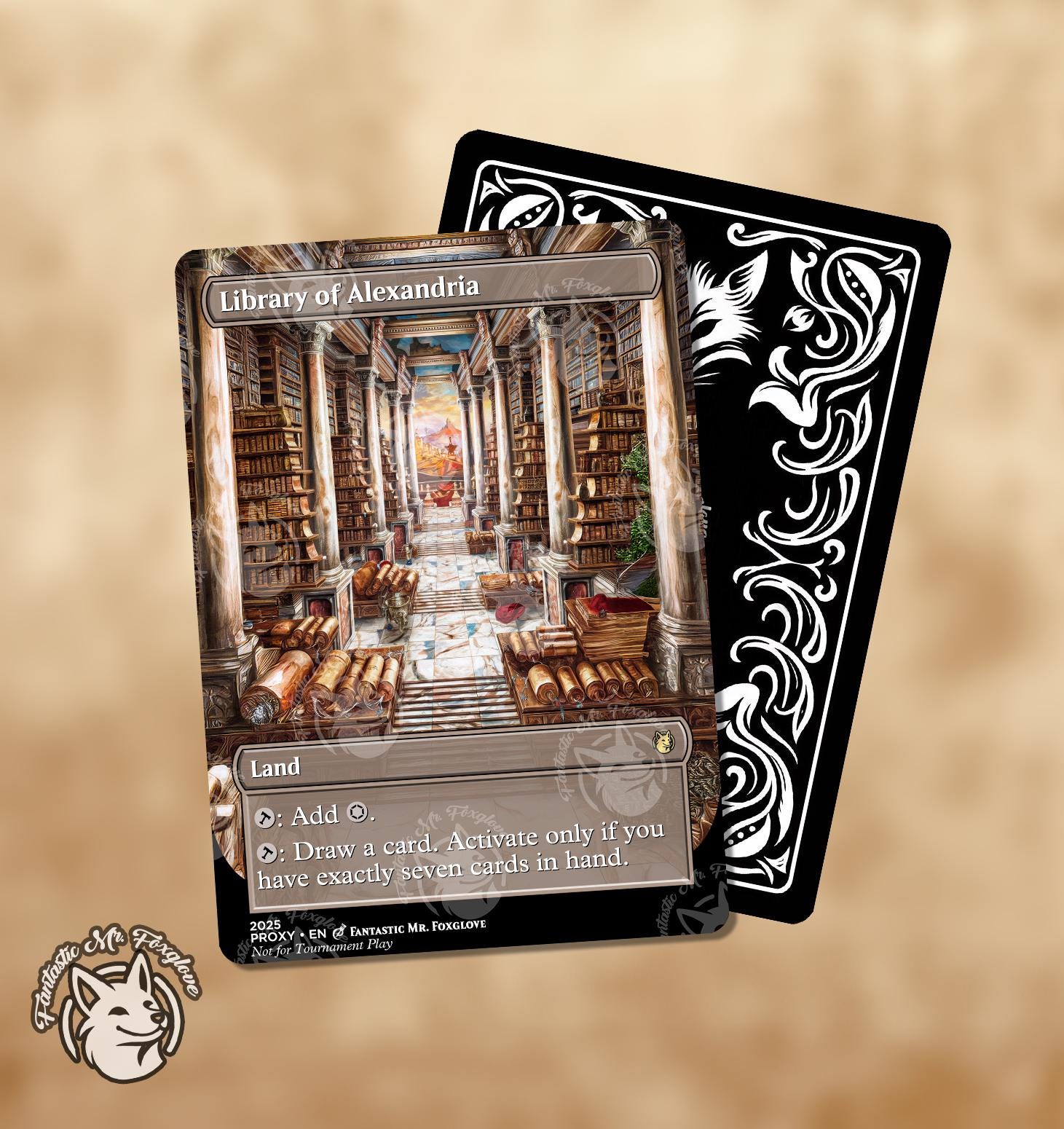 Library of Alexandria | Proxy Card - Etsy