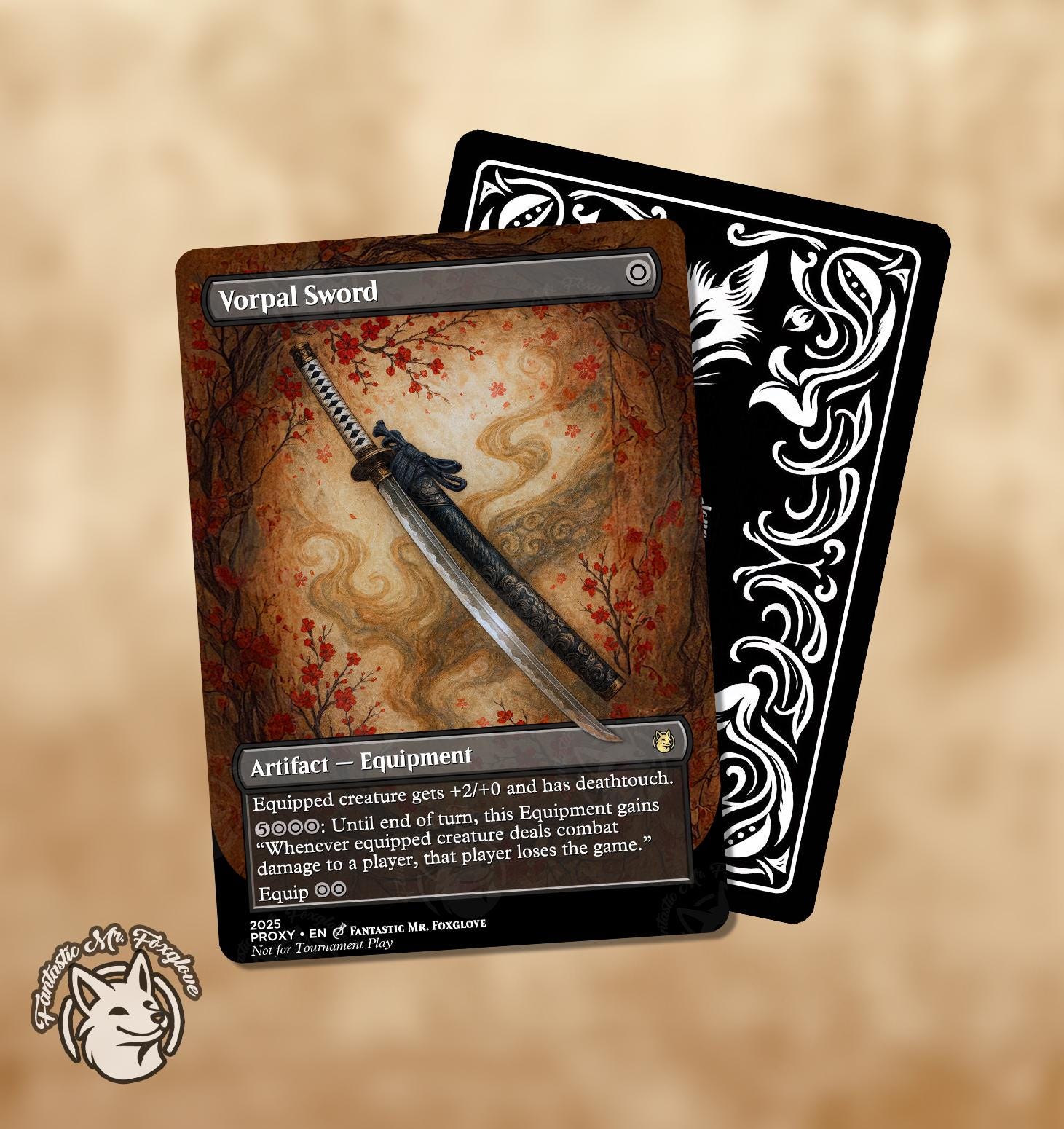 Vorpal Sword | Proxy Card — Choose Your Art! - Etsy