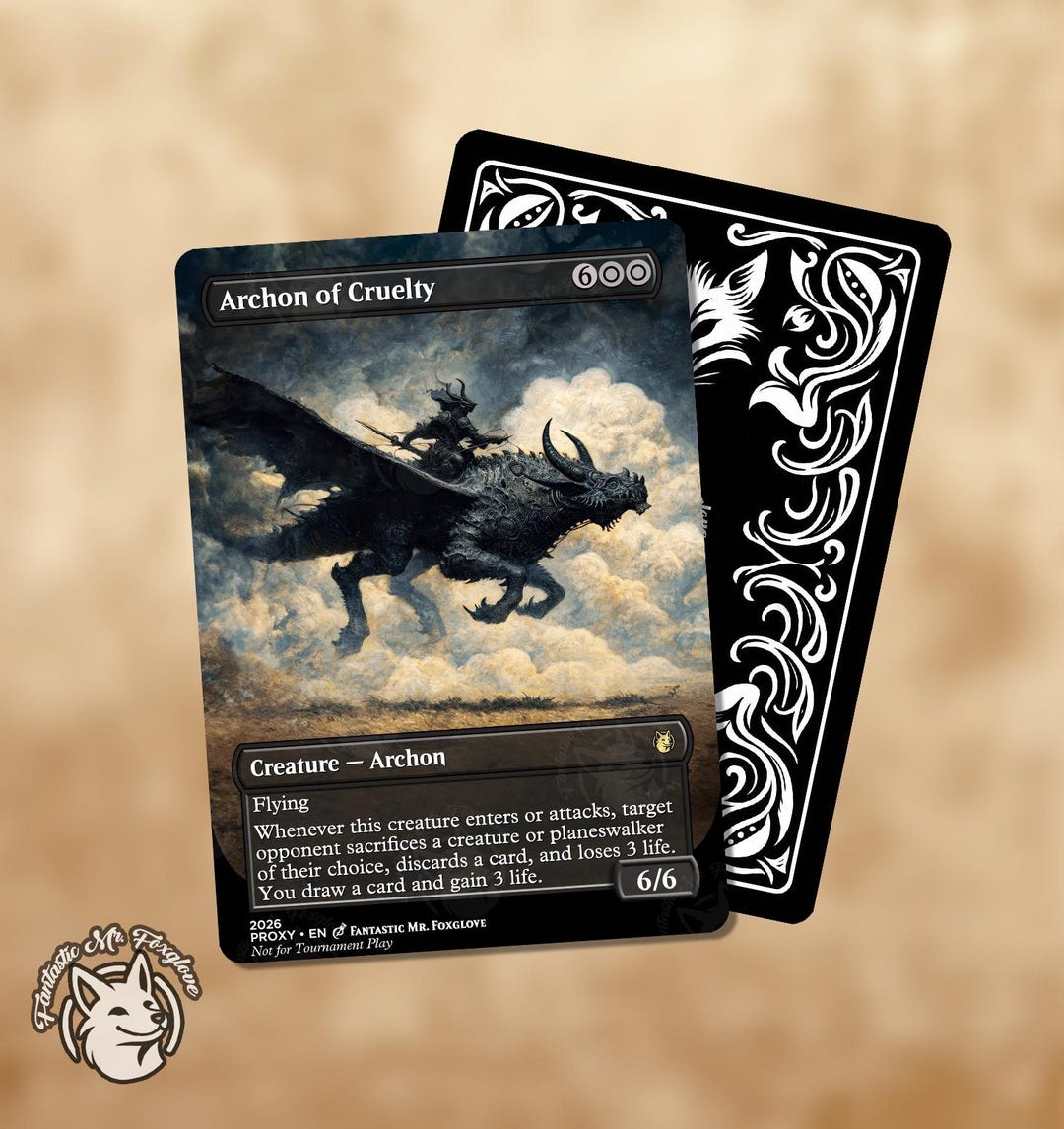 Archon of Cruelty | Proxy Card - Etsy Israel