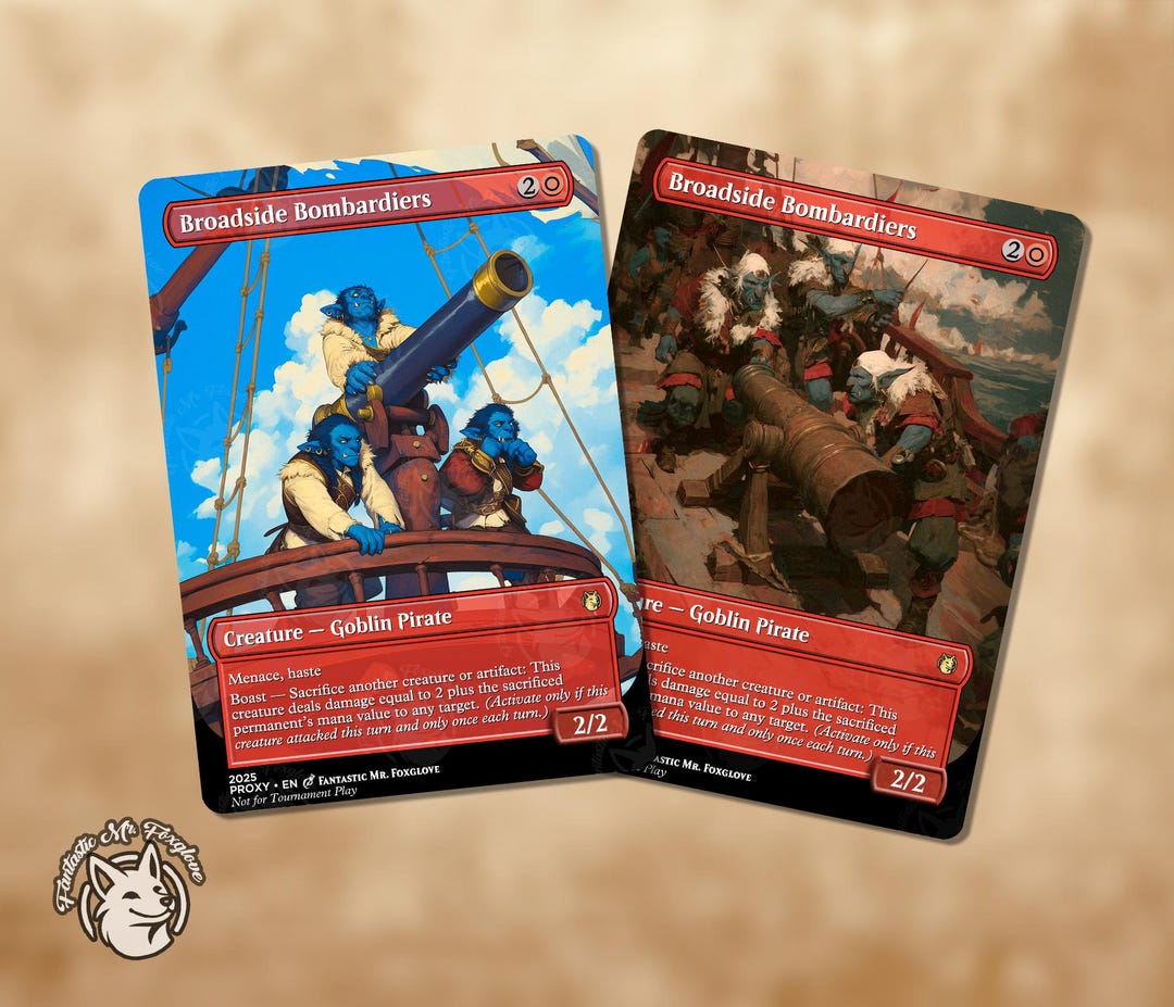 Broadside Bombardiers | Proxy Card - Etsy