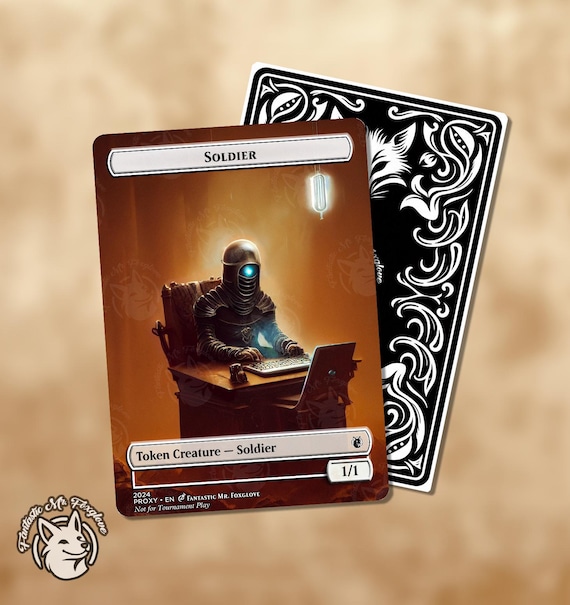Soldier Token | Proxy Card (Choose Your P/T!)