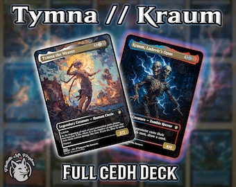 Tymna Kraum cEDH Deck | 100 Proxy Cards + 8 Tokens! Optimized for cEDH aka Bracket 5 — Blue Farm — Tymna the Weaver & Kraum, Ludevic's Opus