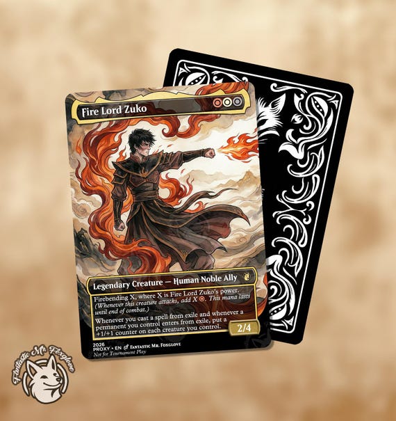 火の王ズーコ Fire Lord Zuko ネオンインクfoil 1枚 Fire Lord Zuko (Borderless) (Neon Ink Foil) FOIL - TLA | Decked