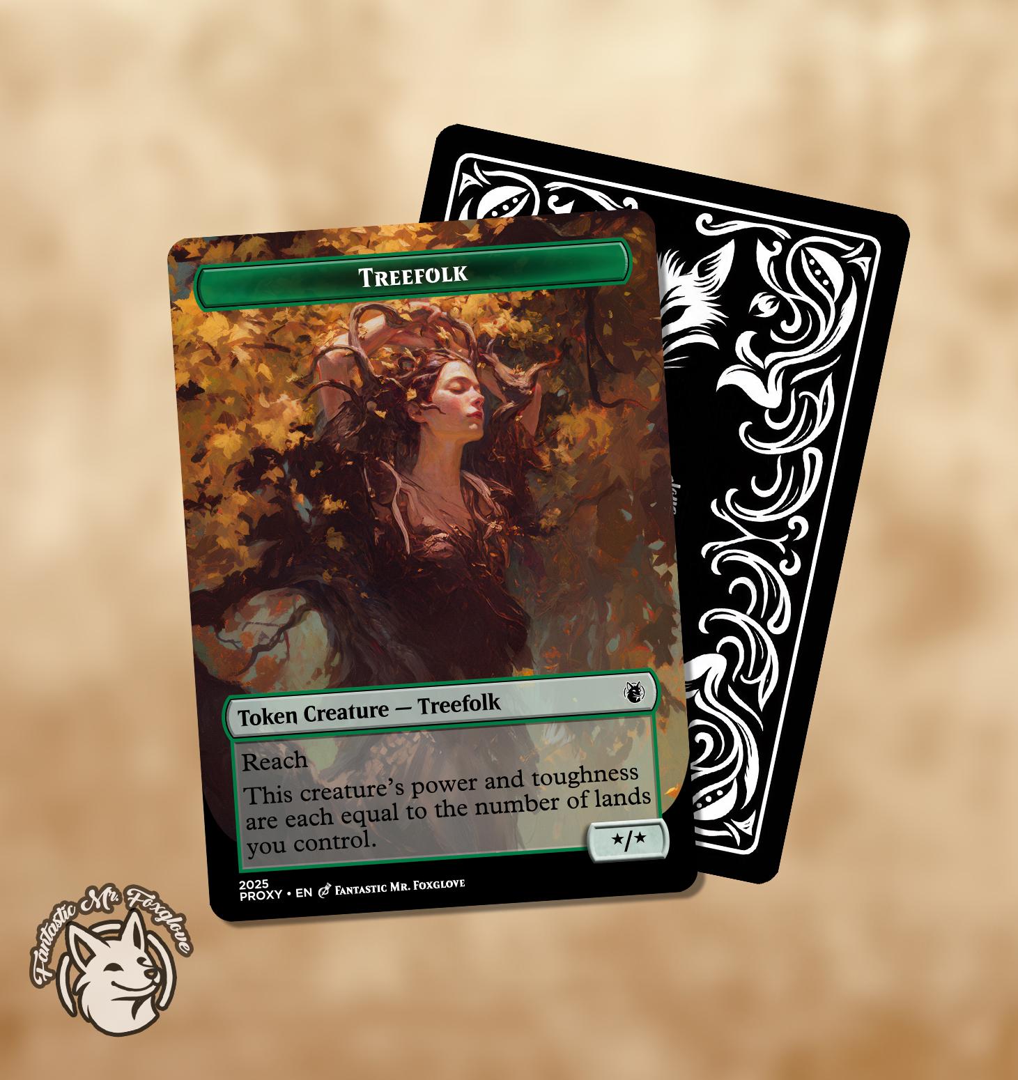 Treefolk Token Mtg - Etsy