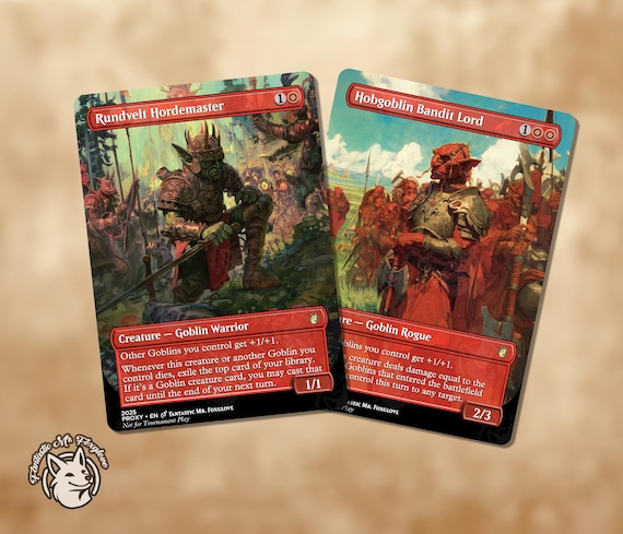 Runveldt Hordemaster & Hobgoblin Bandit Lord | Proxy Cards