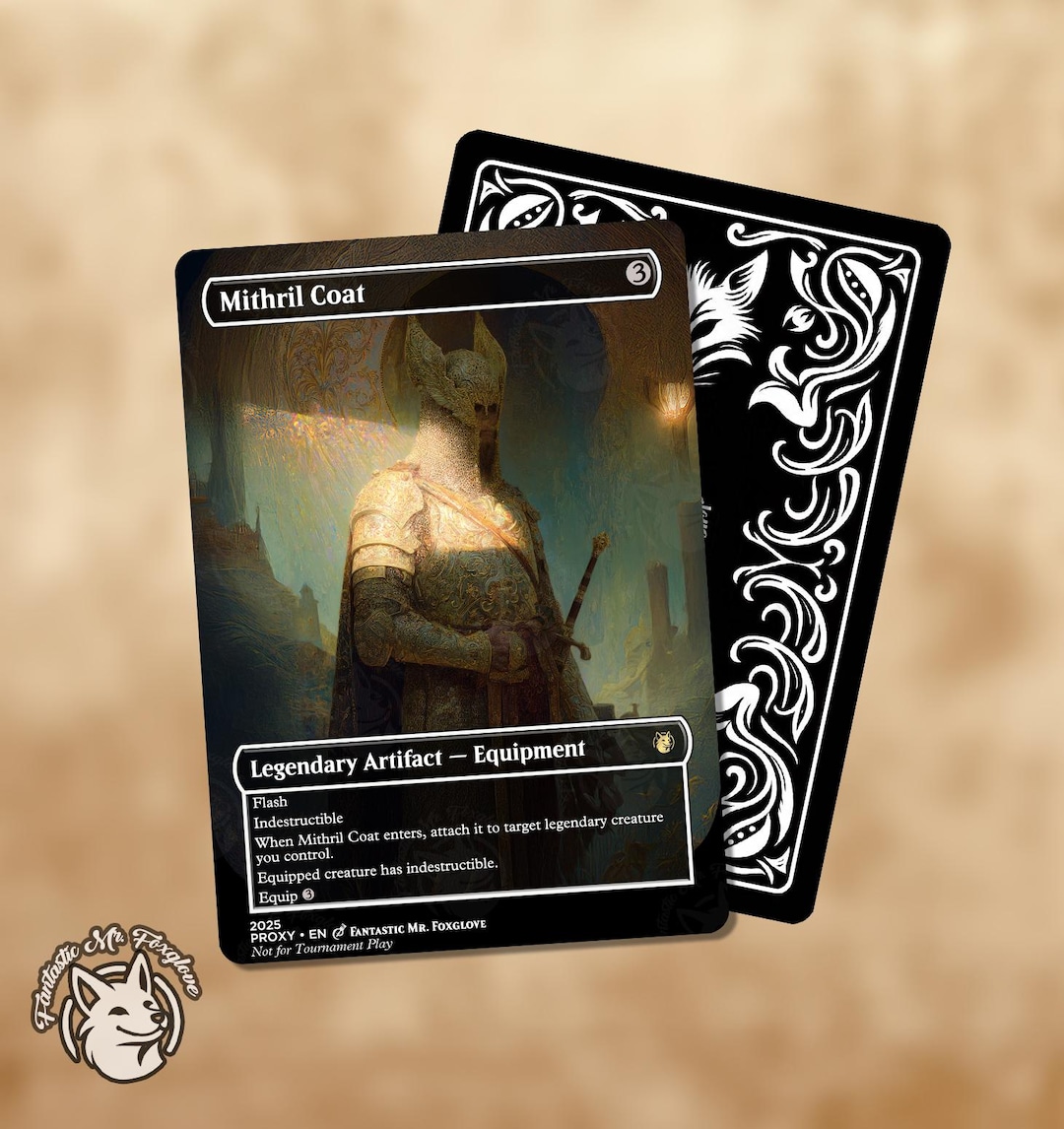 Mithril Coat | Proxy Card - Etsy