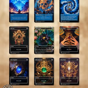 Power 9 | Proxy Cards for Vintage & Cube — Black Lotus, Time Walk, Ancestral Recall, Timetwister, Mox Ruby, Jet, Pearl, Emerald, Sapphire