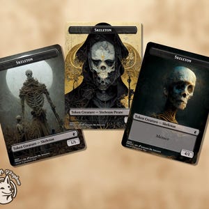 Skelett Token | Proxy-Karte (Wählen Sie Ihre Kunst und P / T!) - Enthält die Jumblebones-Option