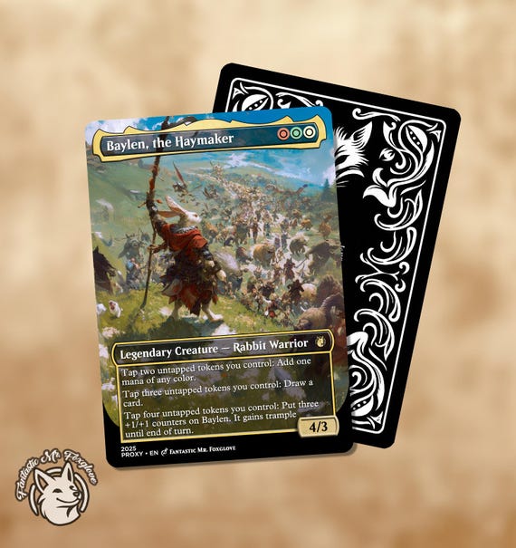 Baylen, the Haymaker | Proxy Card — Choose Your Art! - Etsy