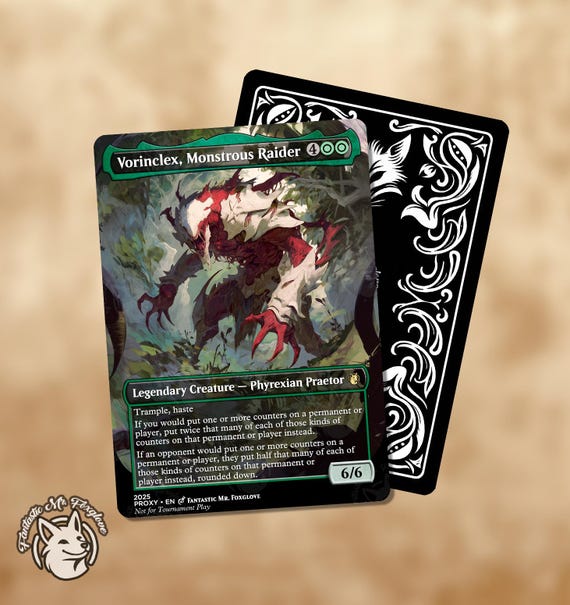 ARトレカ　フィリックス  unlock オンコン Vorinclex, Monstrous Raider | Proxy Card - Etsy