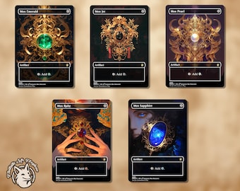 Mox Sapphire Custom Card Altered Art - Etsy