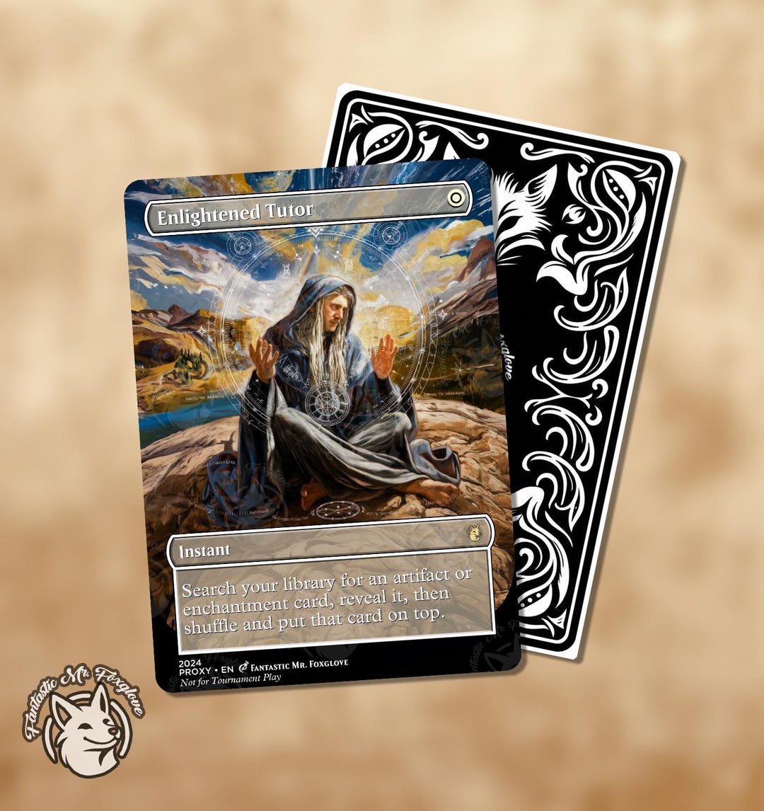 Enlightened Tutor | Proxy Card - Etsy