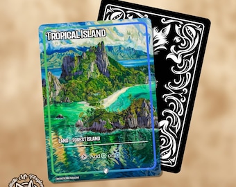 Tropical Island Dual Land V.1 (custom Card Alternate Art) - Etsy