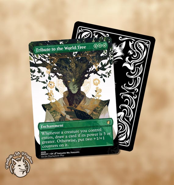Tribute to the World Tree | Proxy Card - Etsy Tribute to the World Tree | Proxy Card - Etsy