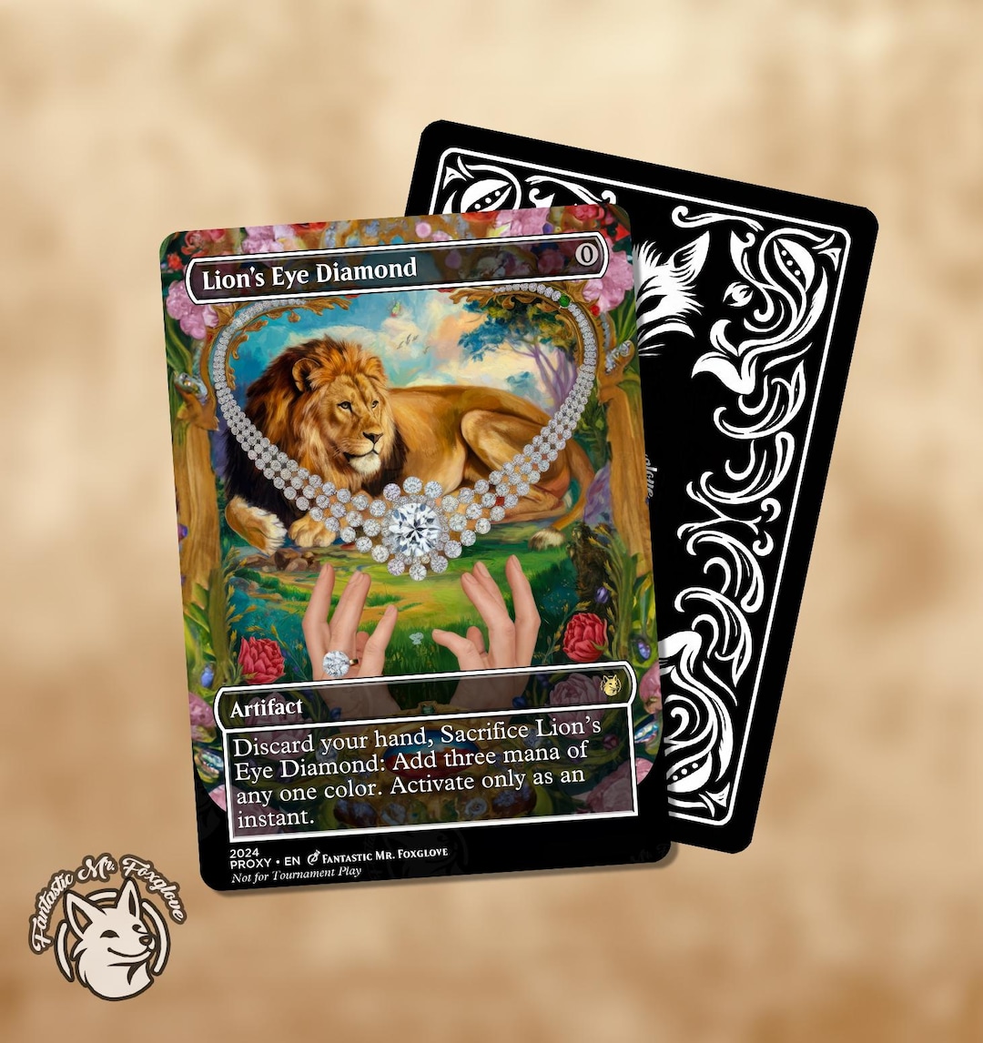 Lion's Eye Diamond | Proxy Card - Etsy