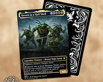 Heroes in a Half Shell | Proxy Card (ninja Turtles) - Etsy Heroes in a Half Shell | Proxy Card (ninja Turtles) - Etsy