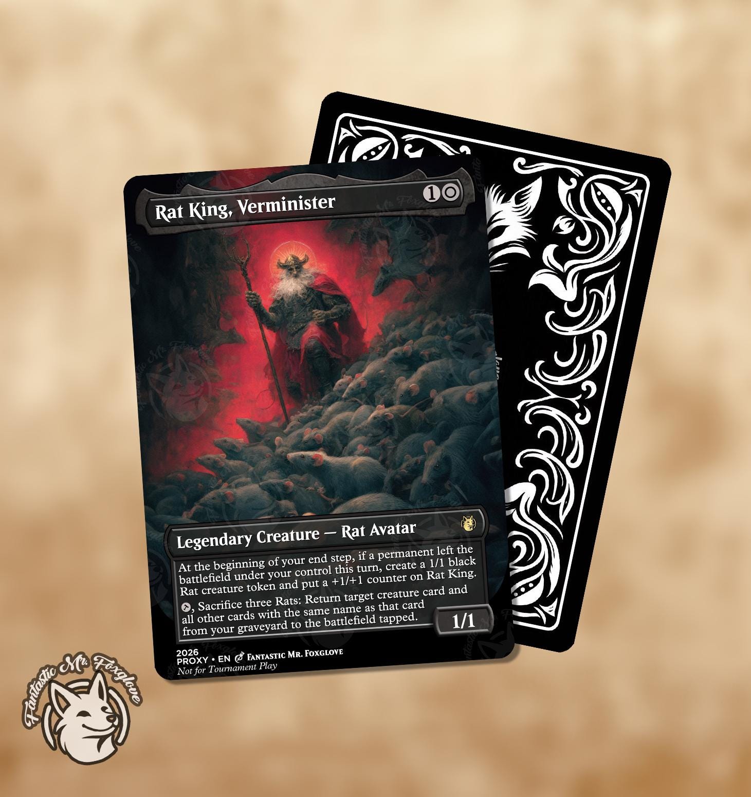 Rat King, Verminister | Proxy Card - Etsy