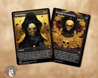 Demonic Consultation - Proxy Full Art Custom Card - Etsy