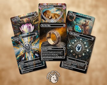 6 Artifact Staples for Legacy | Proxy Cards — The Ring, Chrome Mox, Mox Opal, Mox Diamond, Lotus Petal, Lion&#39;s Eye Diamond