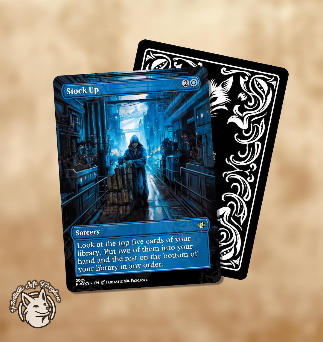Stock up | Proxy Card - Etsy