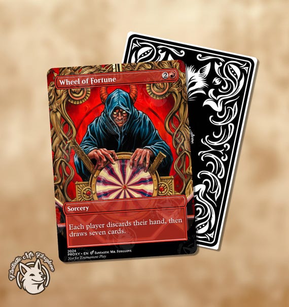 Wheel of Fortune & Misfortune | Proxy Cards - Etsy