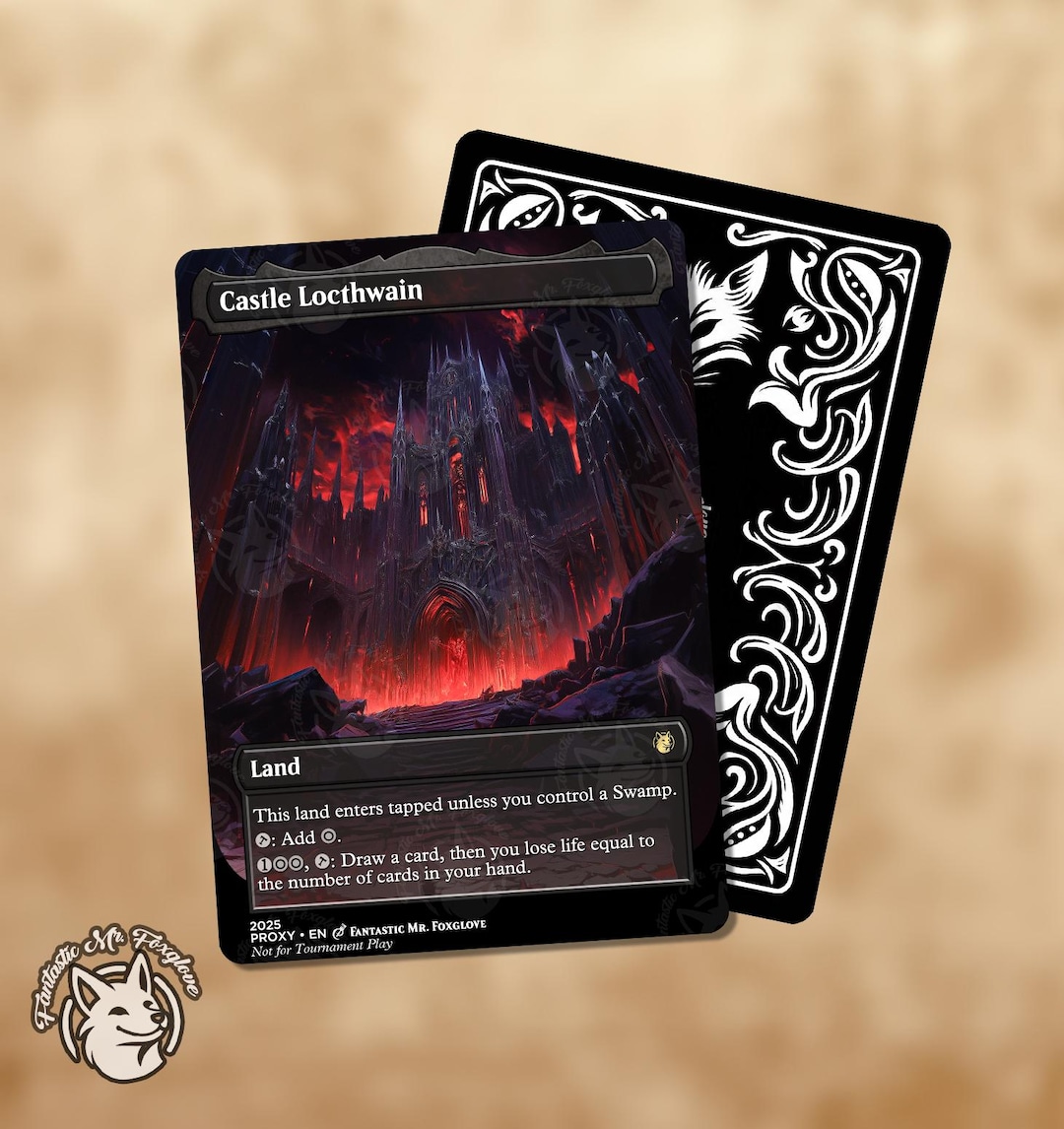 Castle Locthwain | Proxy Card - Etsy
