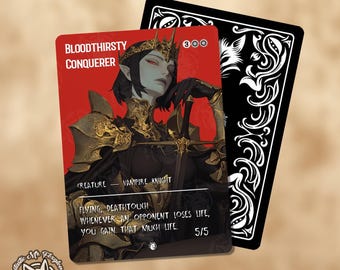 Bloodthirsty Conqueror | Proxy Card — New Frame Design!