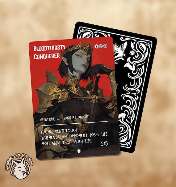 Bloodthirsty Conqueror | Proxy Card — New Frame Design!