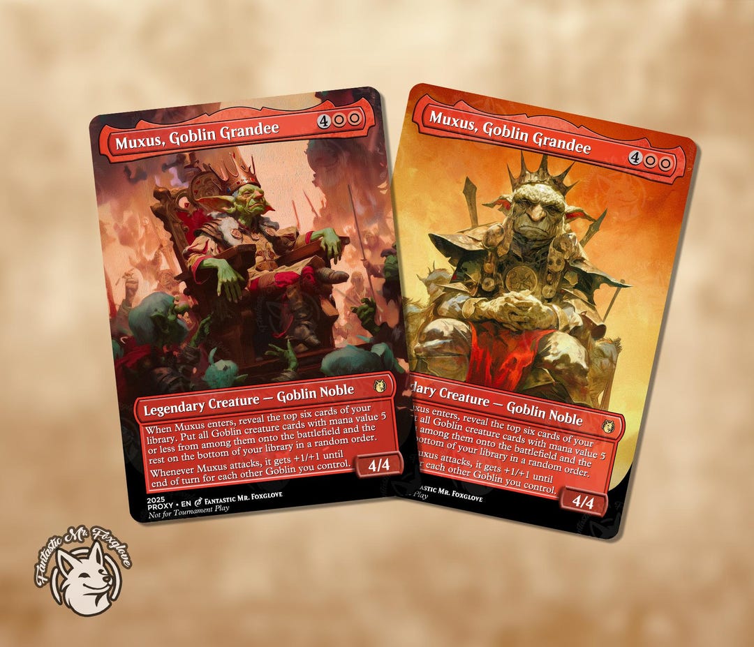 Muxus, Goblin Grandee | Proxy Card - Etsy