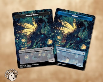 Faerie & Faerie Rogue Token | Custom Art Proxy Card