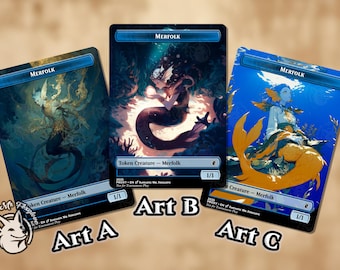 マーフォークス MTG 小型プレイマット、TCG プレイマット、カード
