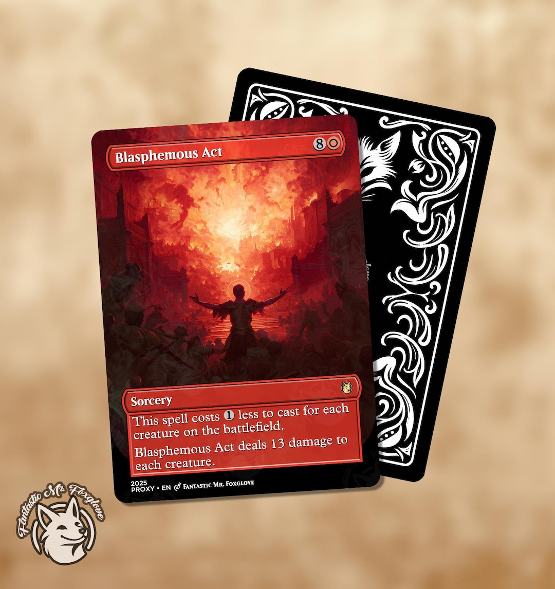 blasphemous act mtg card This spell costs 1 less to cast for each creature on the battlefield MTGNexus - Blasphemous Act
