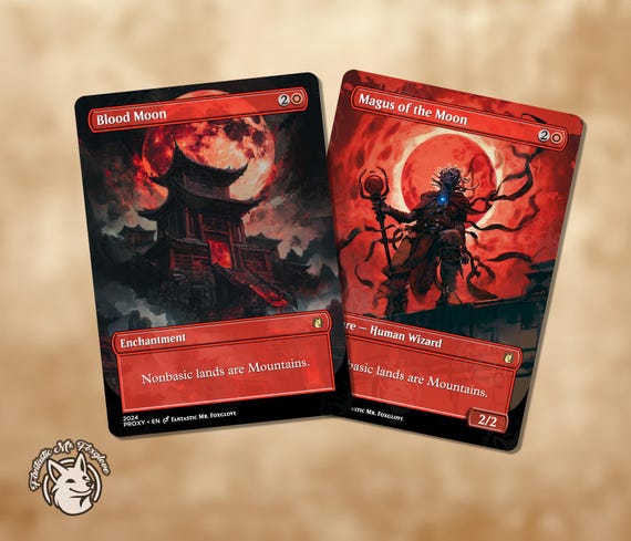 Blood Moon & Magus of the Moon | Proxy Cards