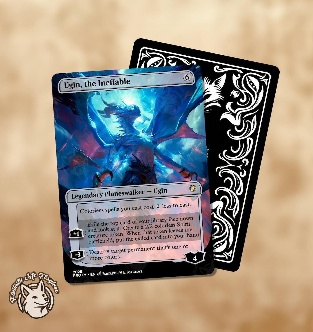 mtg all ugin cards FOIL] Ugin, Eye of the Storms (V.3) - Tarkir: Dragonstorm: Extras You gain 3 life and draw a card Ugin, the Spirit Dragon (Secret