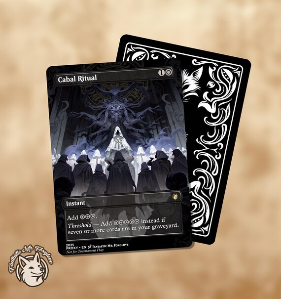 Cabal Ritual | Proxy Card — Choose Your Art! - Etsy