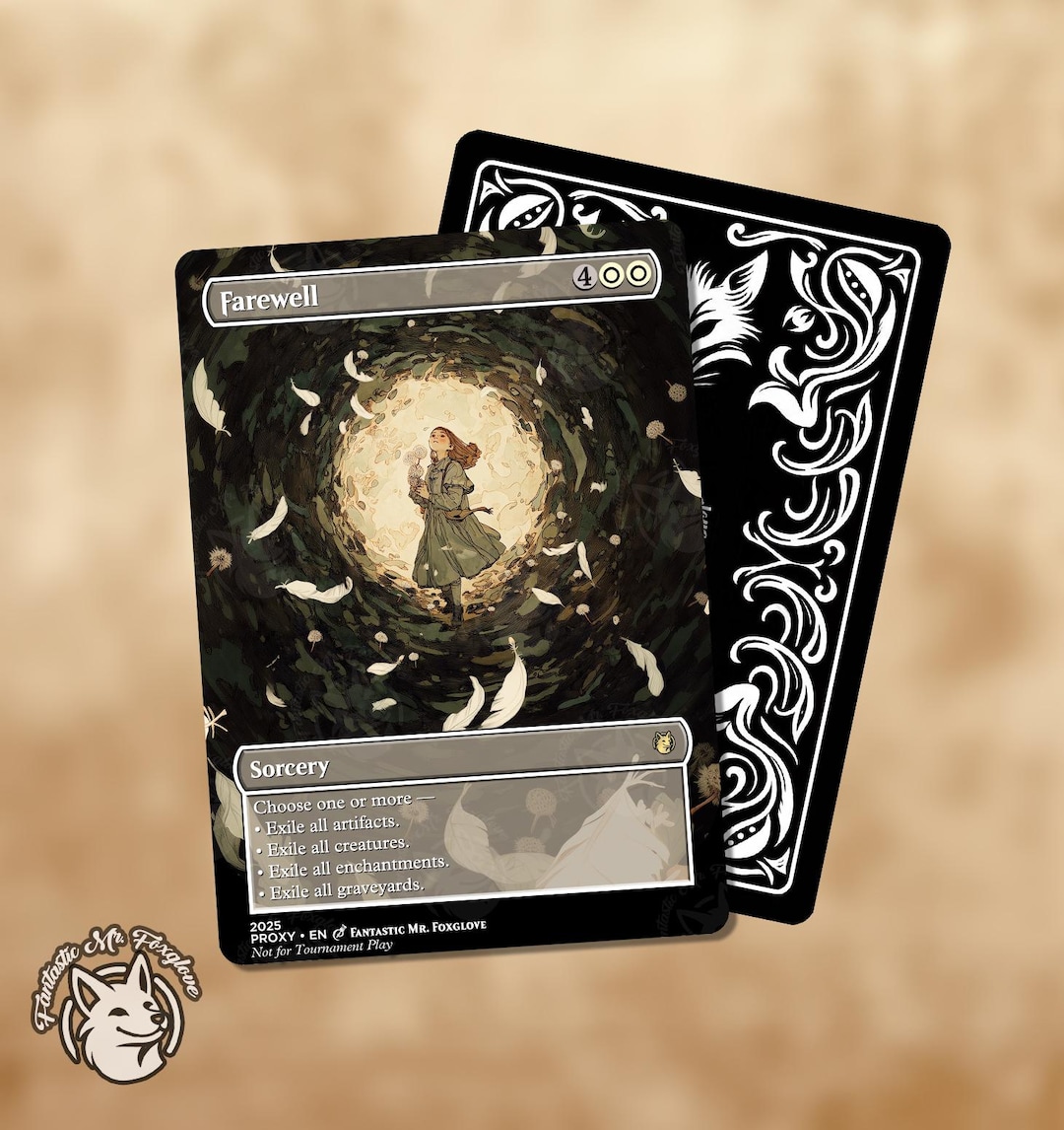 Farewell | Proxy Card - Etsy