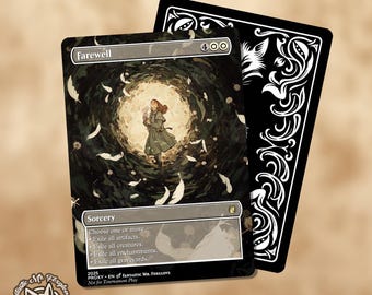 final fantasy mtg farewell Art Card [FINAL Art Series] | Single Card // Card Rarity Farewell | Proxy Card -