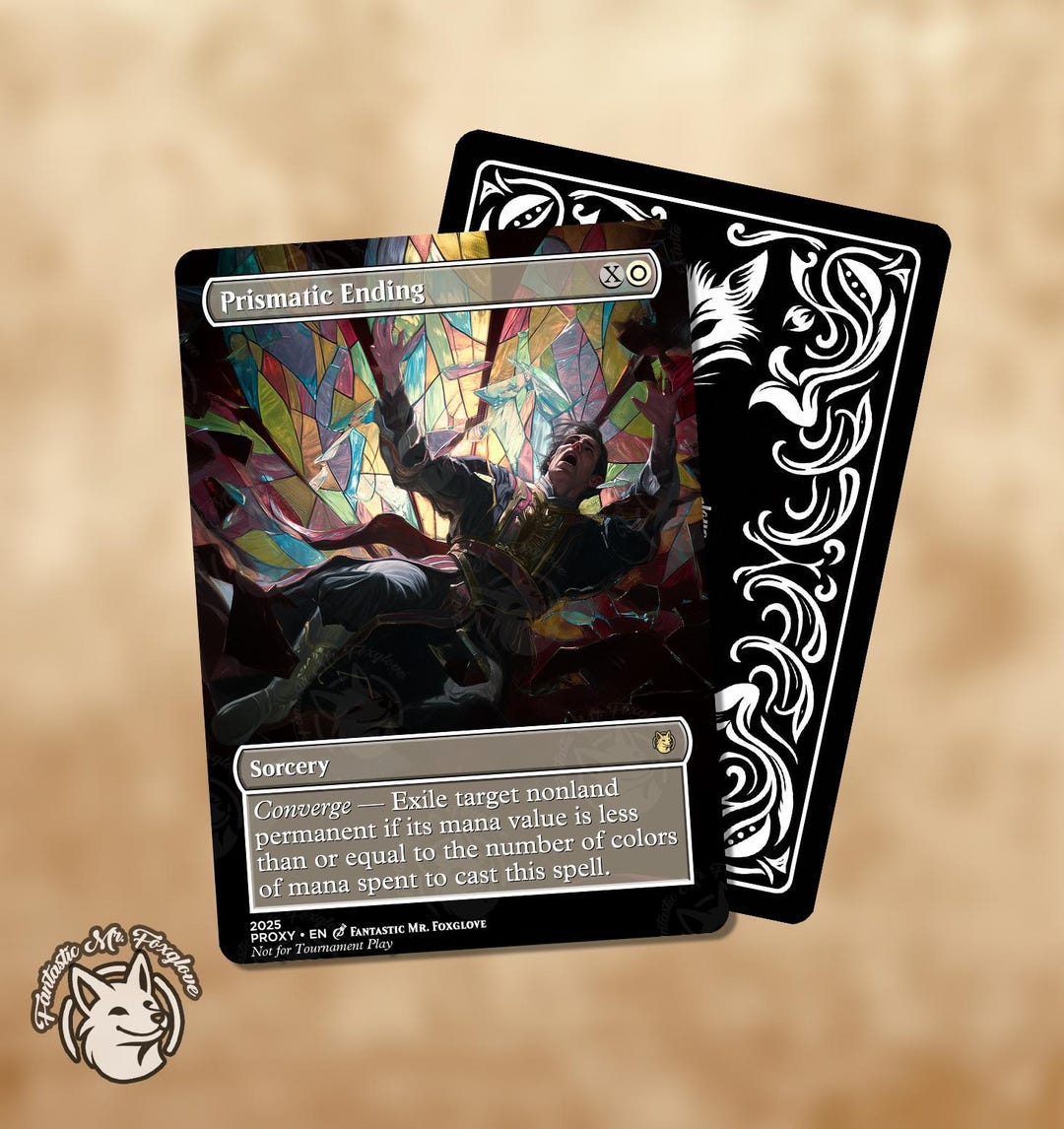 Prismatic Ending | Proxy Card - Etsy