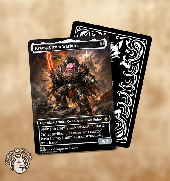 Krang, Utrom Warlord | Proxy Card - Etsy